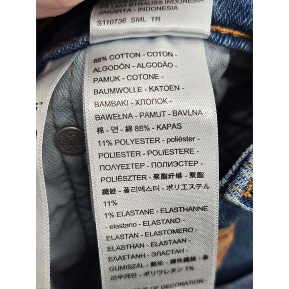 Levi Strauss 511 Jeans Men's 33 X 30 Denim 5-Pockets Slim Fit Stretch Blue - Picture 4 of 4